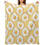 Kawaii Egg Pattern Durable Throw Blanket