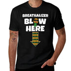 Mens Breathalizer Blow Here Upside Down Pineapple Swinger Men  Lightweight T-Shirt