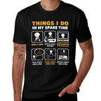 Barbecue Grilling Party Things I Do In My Spare Time BBQ  Fade-proof Color T-Shirt