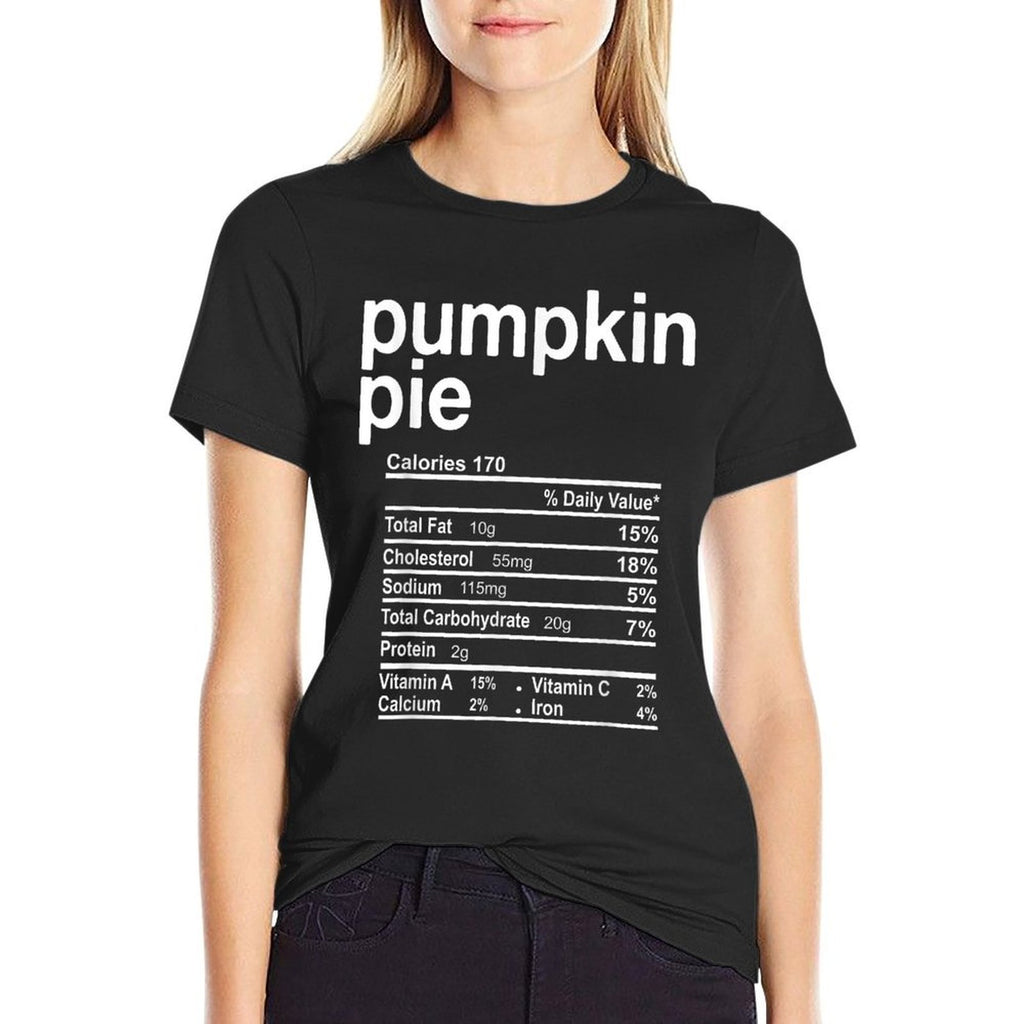 Pumpkin Pie Nutrition Facts Funny Thanksgiving Christmas  Soft T-Shirt