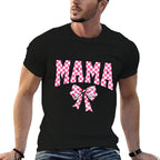 Mama Coquette Bow Mothers Day Checkered  Moisture-wicking T-Shirt