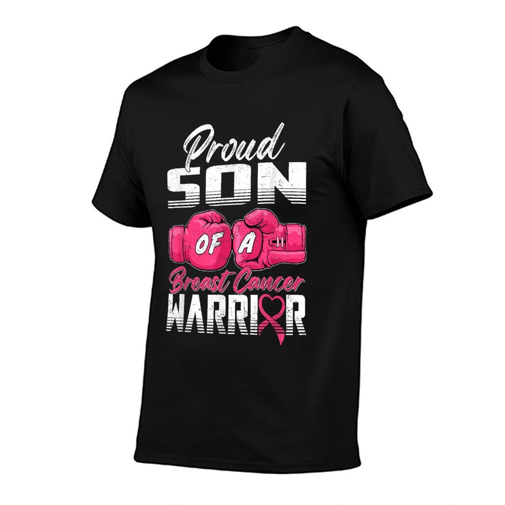 Proud Son Of A Breast Cancer Warrior Breast Cancer Survivor  Soft T-Shirt