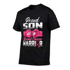Proud Son Of A Breast Cancer Warrior Breast Cancer Survivor  Soft T-Shirt