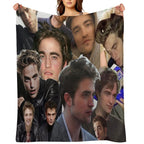 HIGH QUALITY Robert Pattinson Photo Collage Plush Throw Blanket