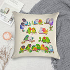 Lovebird - Pastel Soft Home Decor Throw Pillow