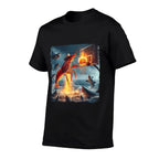 Shrimp Dunking on Shark Funny Fishing Meme Basketball  Soft T-Shirt