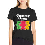 Miftees Kids Unisex Black Cotton 60 Polyester 40 Funny Gummy Bear  Moisture-wicking T-Shirt