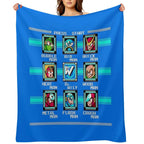 Megaman 2 Stage Select Velvety-soft Throw Blanket