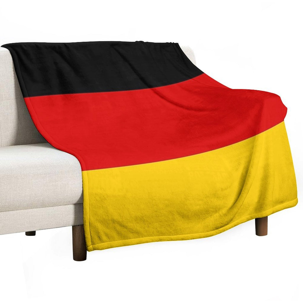 Germany Weltmeisterschaft Fahne Duvet - Deutschland Flag Tagesdecke Shrink-resistant Throw Blanket