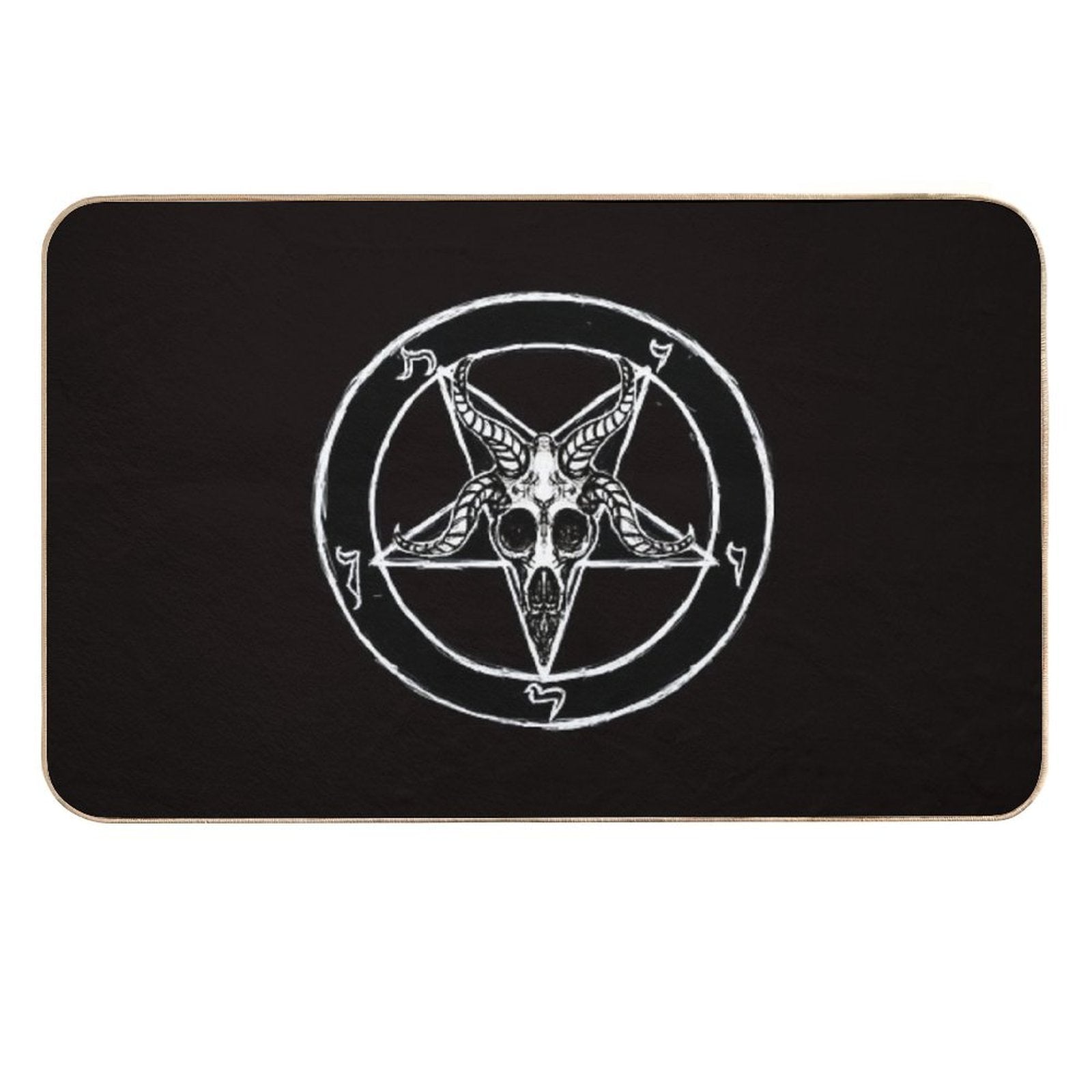 Baphomet Pentagram  Rapid-Drying Bath Mat