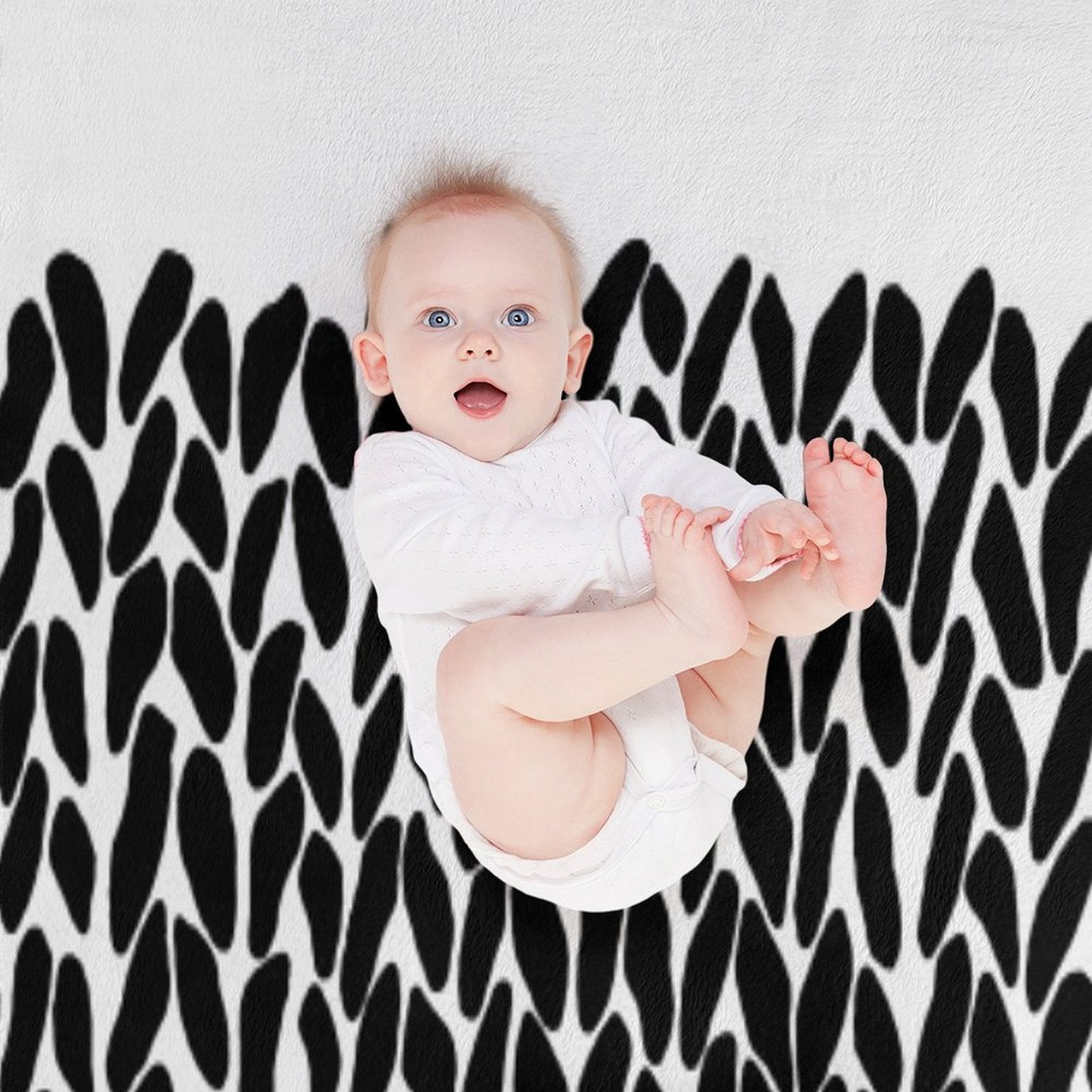 Missing Knit Plush Throw Blanket