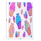 Ice Cream Cone Versatility Throw Blanket