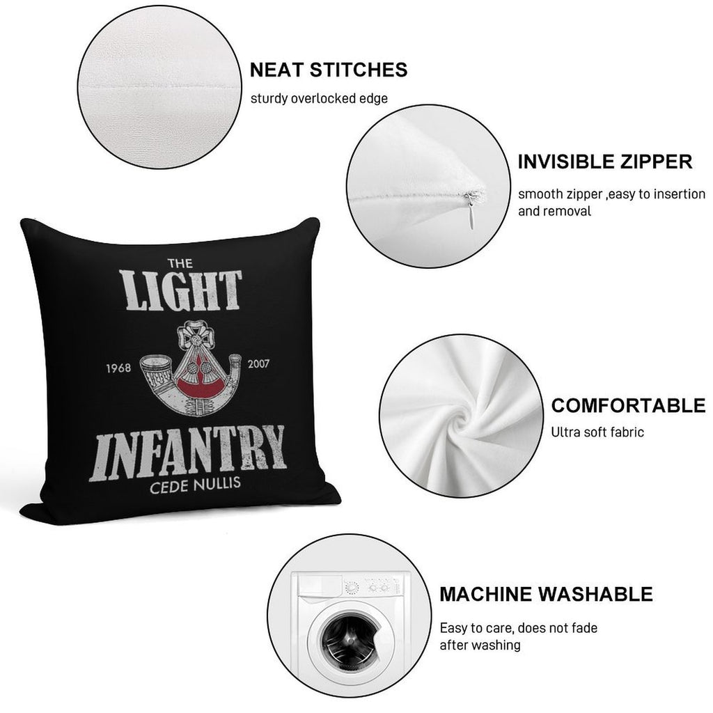 The Light Infantry (distressed) Soft Anti-Pilling Throw Pillow