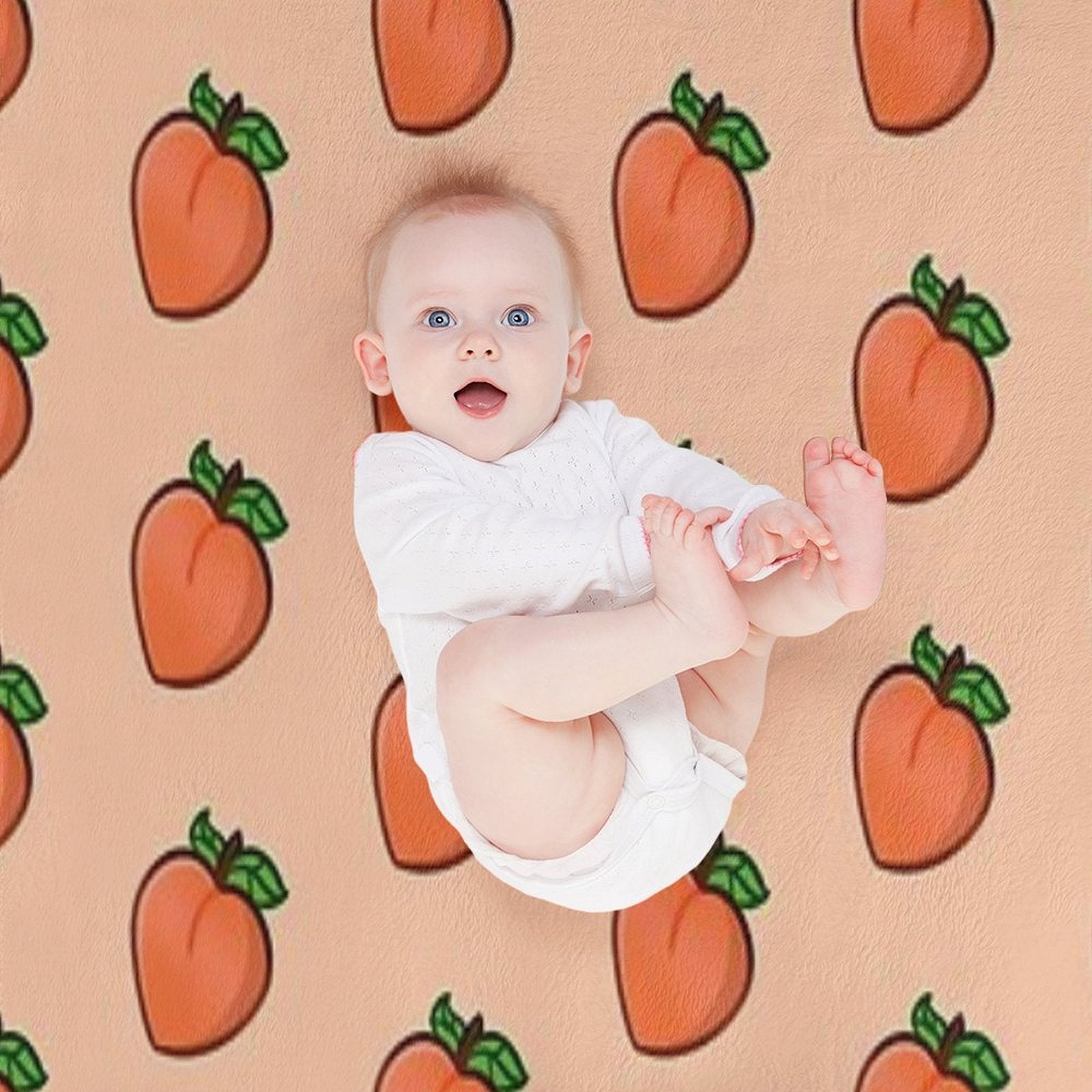 Cute Peach Multi-functional Throw Blanket