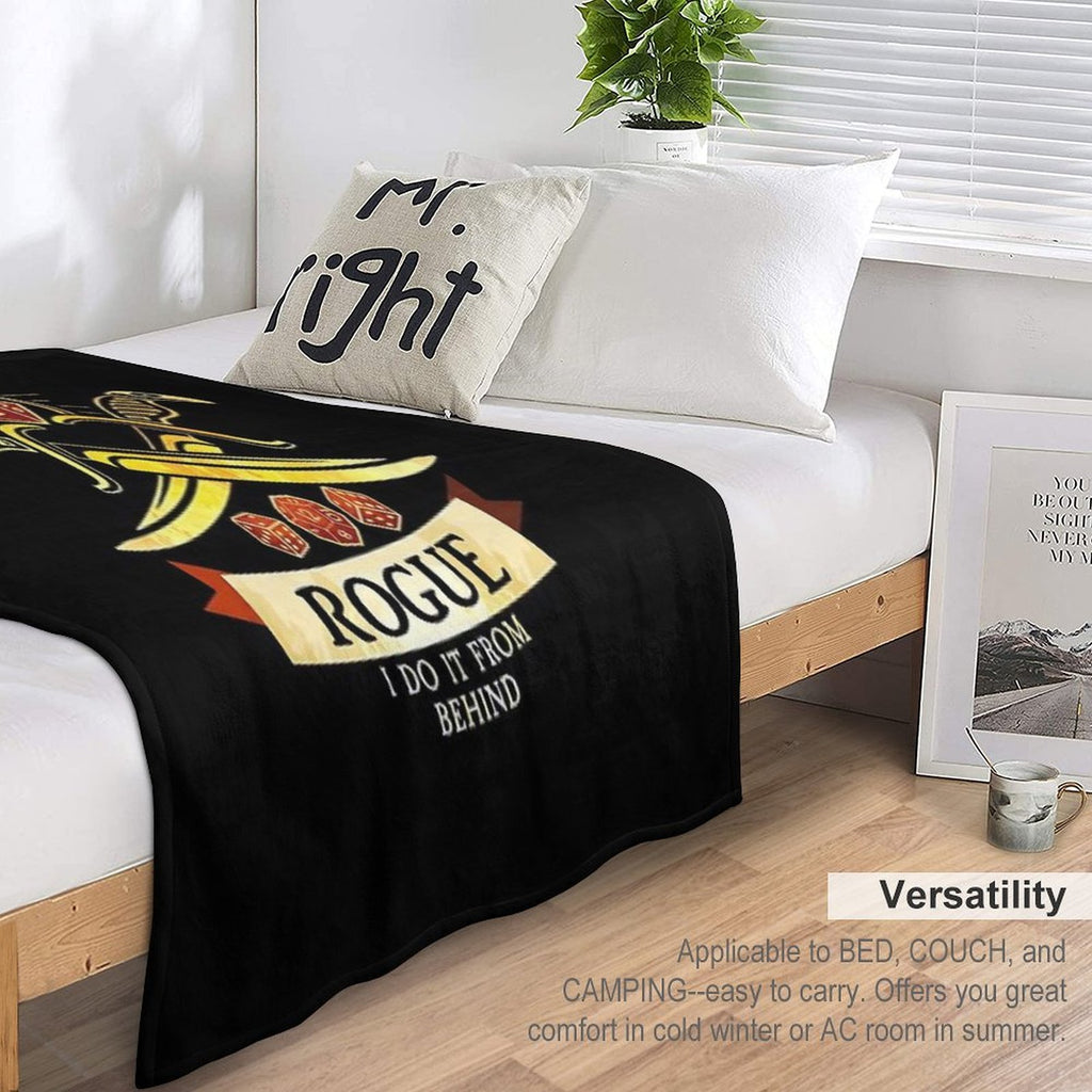 Rogue I Do It From Behind Travel-friendly Throw Blanket