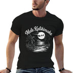 Mele Kalikimaka Christmas Hawaii Beach Hawaiian Santa Surf  Easy-care T-Shirt