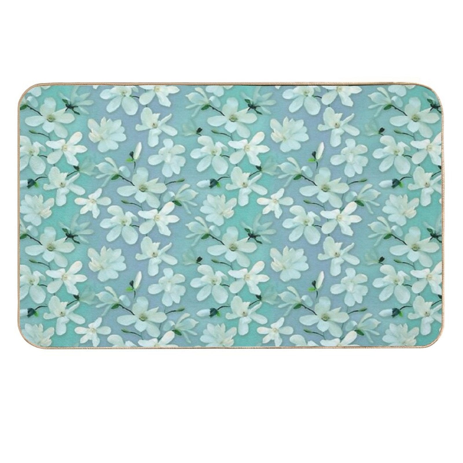 Magnolia Kobus Mint  High-Traffic Bath Mat