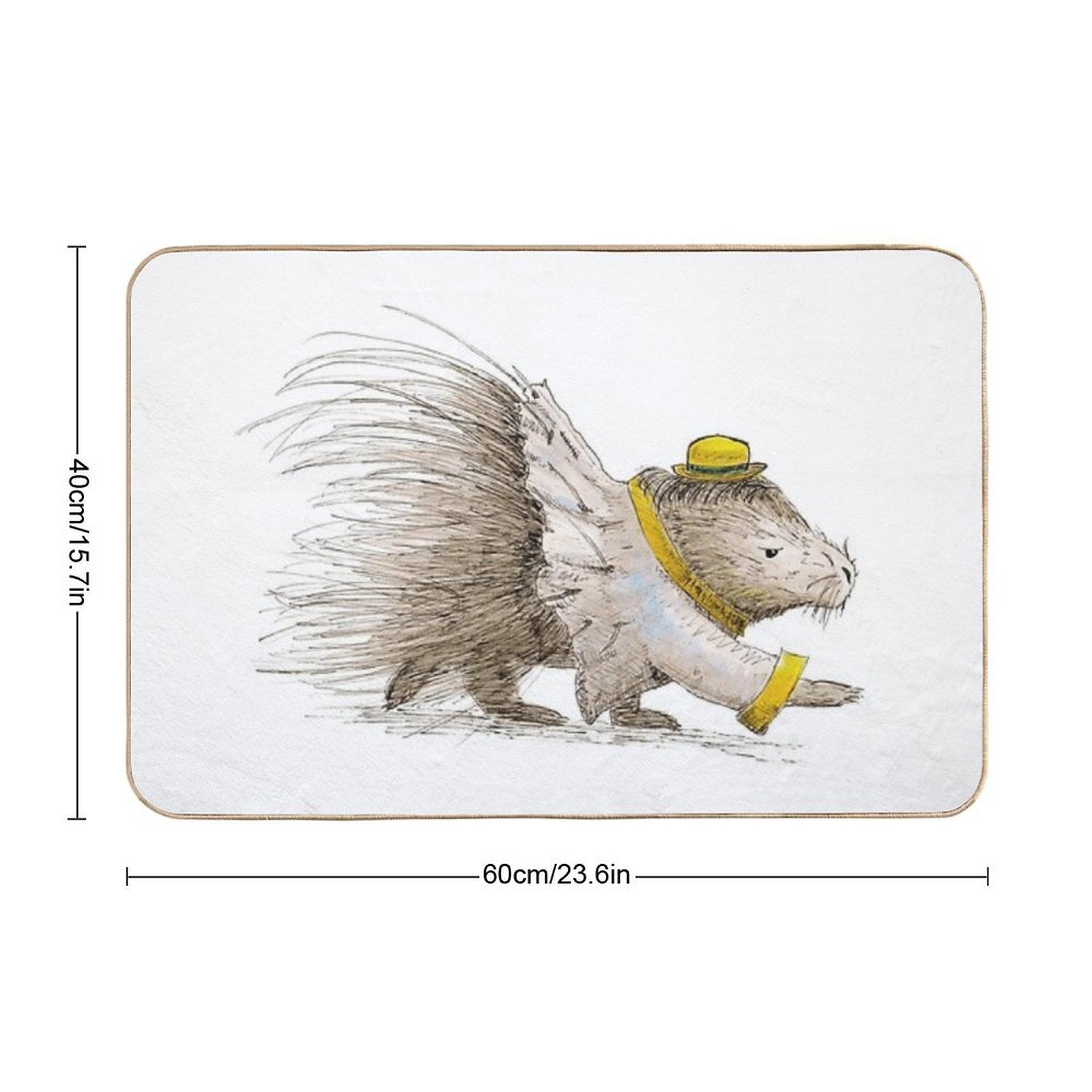 A Prickly Morning Commute  Toxin-Free Bath Mat