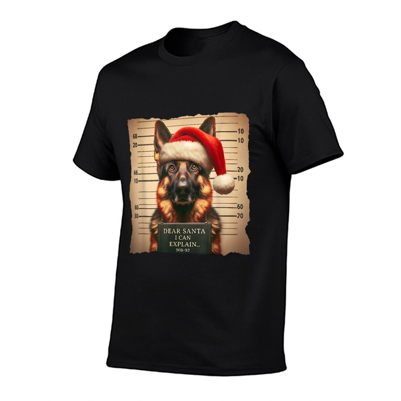 German Shepherd Dog Christmas Dear Santa I Can Explain  Eco-friendly Material T-Shirt