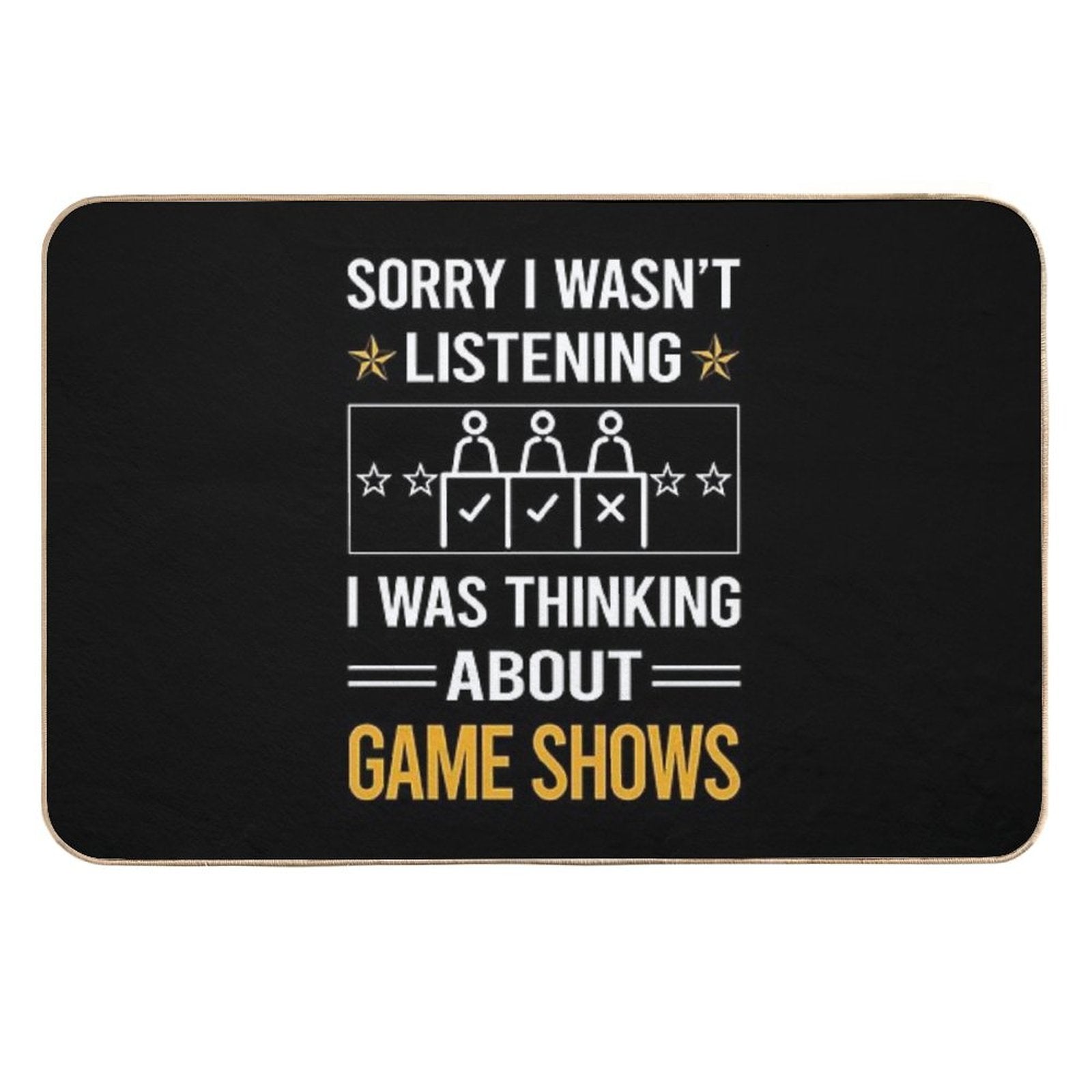 Funny Listening Game Shows TV Show  Rapid-Drying Bath Mat