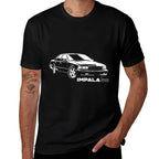 Impala SS Silhouette B Body Impala SS Car 94-96 Coupe OBS  Heathered Texture T-Shirt