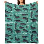 Narwhals And Narbirds Premium Throw Blanket