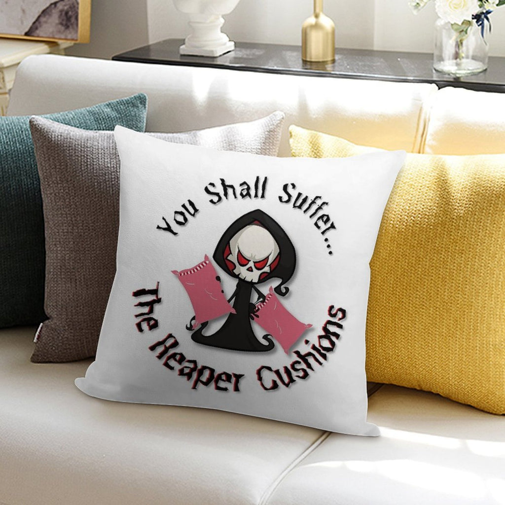 The Reaper Cushions Soft Hidden Zipper Throw Pillow