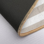 Pastel Pink And White Horizontal Stripe Pattern Pairs 2022 Trending Color - Hue - Shade Pantone Perfectly Pale 13-0003  Multi-Purpose Bath Mat