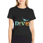 Scuba Diving T Shirt Funny Dive Lovers Gift  Fade-proof Color T-Shirt