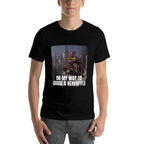 On My Way To Cause A Kerfuffle Frog Meme  Easy-care T-Shirt