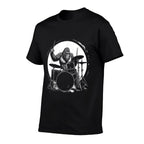 Drummer Bigfoot Playing Drums Funny Sasquatch Drumming  Quick-drying T-Shirt