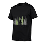 Bigfoot In The Forest Funny Sasquatch Bigfoot  Vintage-inspired T-Shirt