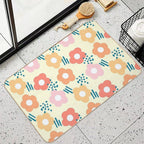 Flower Doodle  Toxin-Free Bath Mat