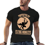 Protected Wizard of OZ Wicked Witch Get My Flying Monkeys  Rolled Sleeves T-Shirt