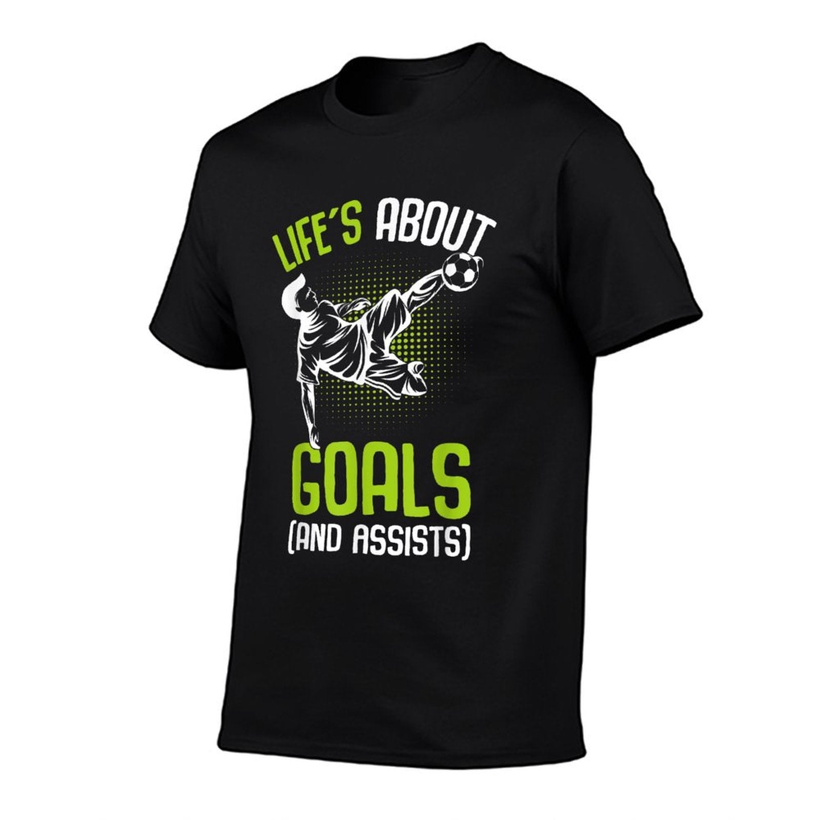 Life´s About Goals Soccer Player Boys Kids Youth  Stretchy T-Shirt