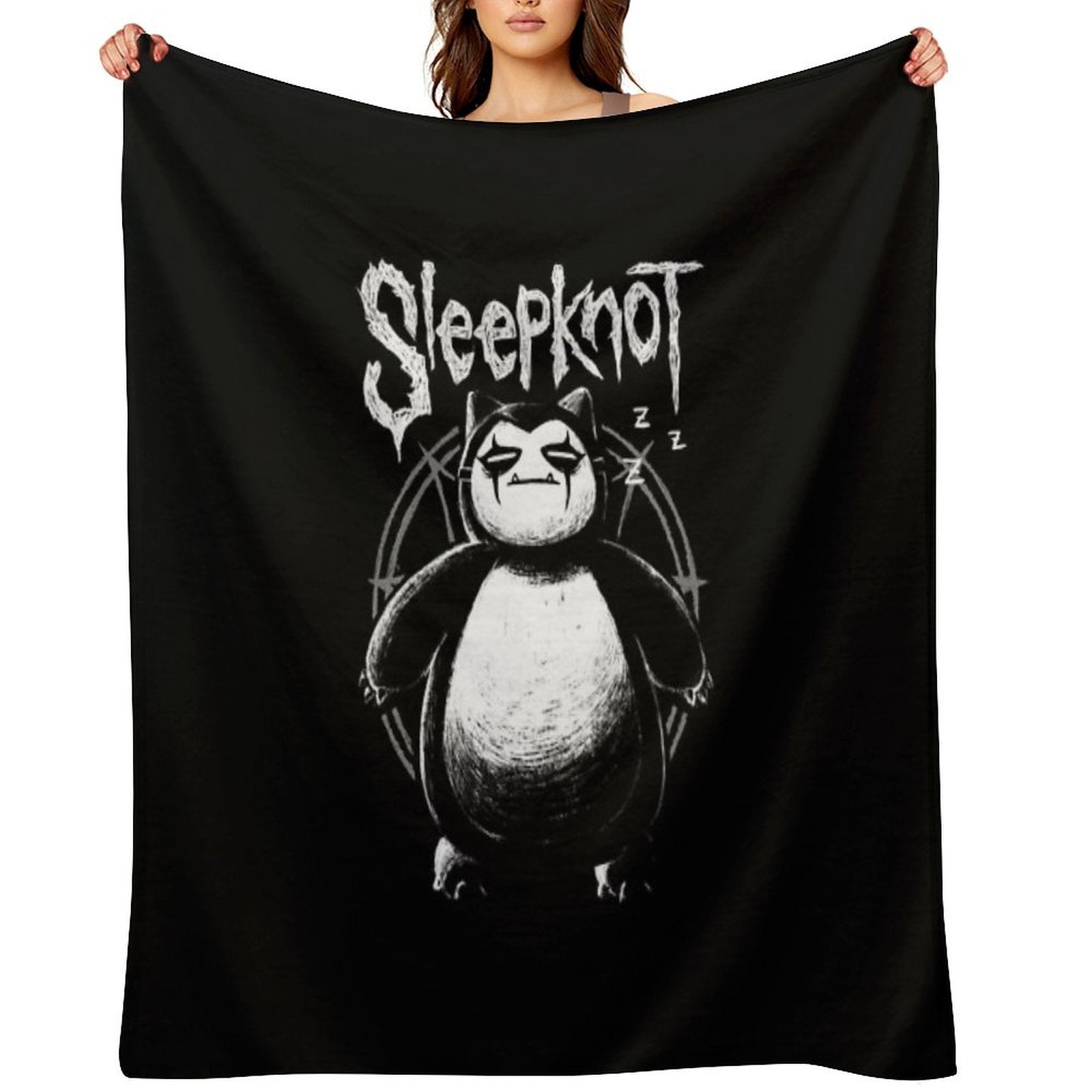 Funny Creature Video Game - Slipknot Metal Music Durable Throw Blanket
