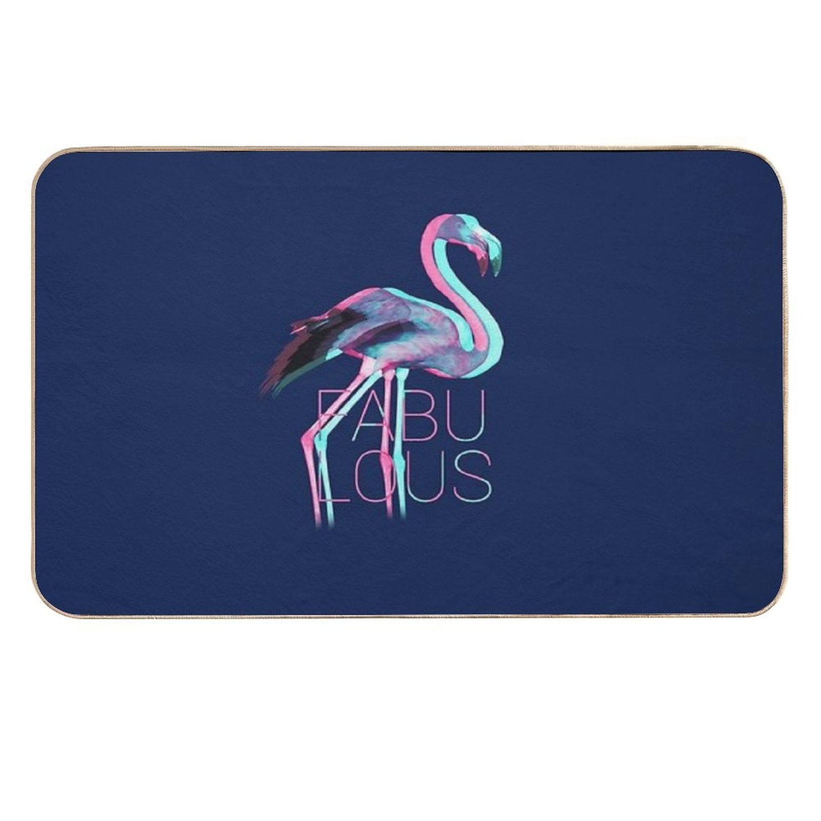 Fabulous Flamingo  Fade-Resistant Bath Mat