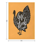 Give Thanks Turkey Lightweight Throw Blanket