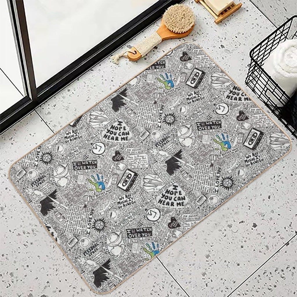 Deancas  Repositionable Bath Mat