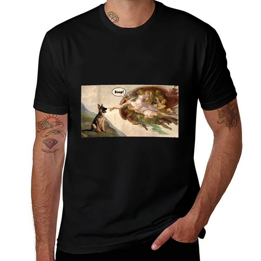 Boop The Snot of A German Shepherd Funny Dog Meme  Vintage-inspired T-Shirt