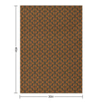 Minimalist Honeycomb Brown And Taupe Compact Throw Blanket