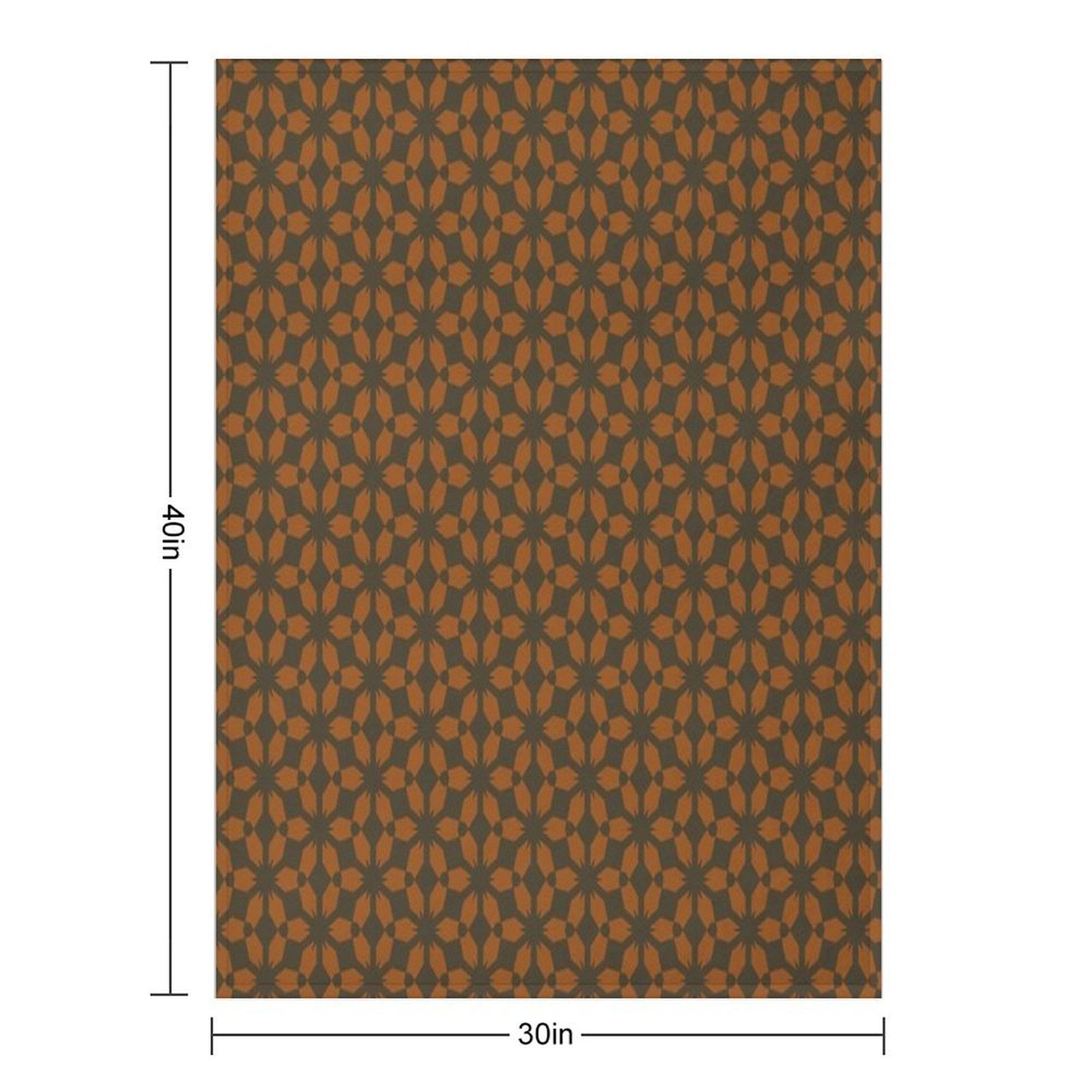 Minimalist Honeycomb Brown And Taupe Compact Throw Blanket