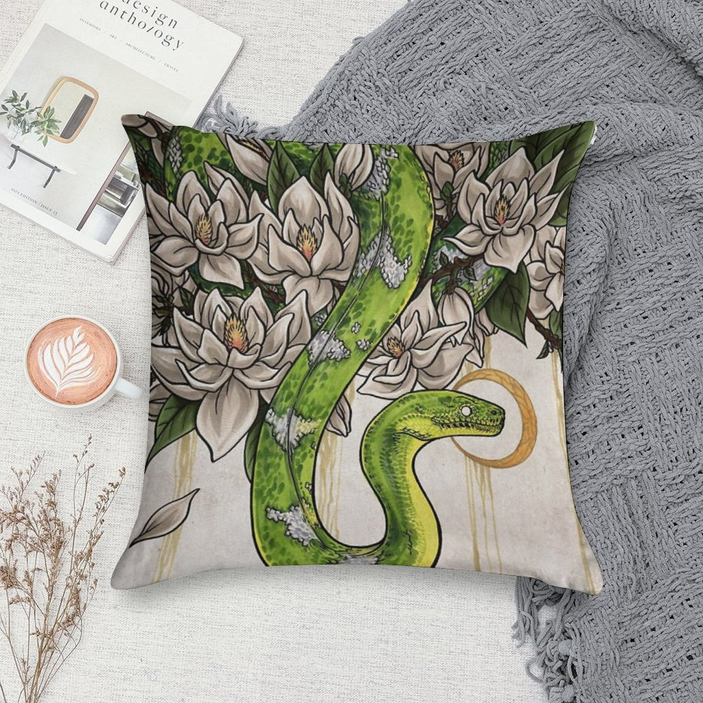 Snake Soft Shrink-Resistant Throw Pillow