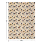 Galgos in Brown Quick-dry Throw Blanket