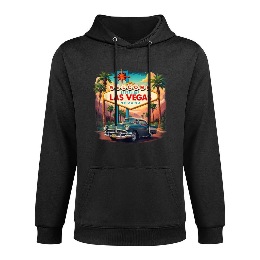 Retro Las Vegas Nevada Las Vegas Souvenir Vacation Trip Medium-Weight Fabric Hoodie