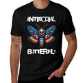Antisocial Butterfly, Funny, with A Death Head Moth  Relaxed-fit T-Shirt
