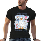 Retro Funny Back To School Teacher Silly Goose Teacher Club  Versatile T-Shirt