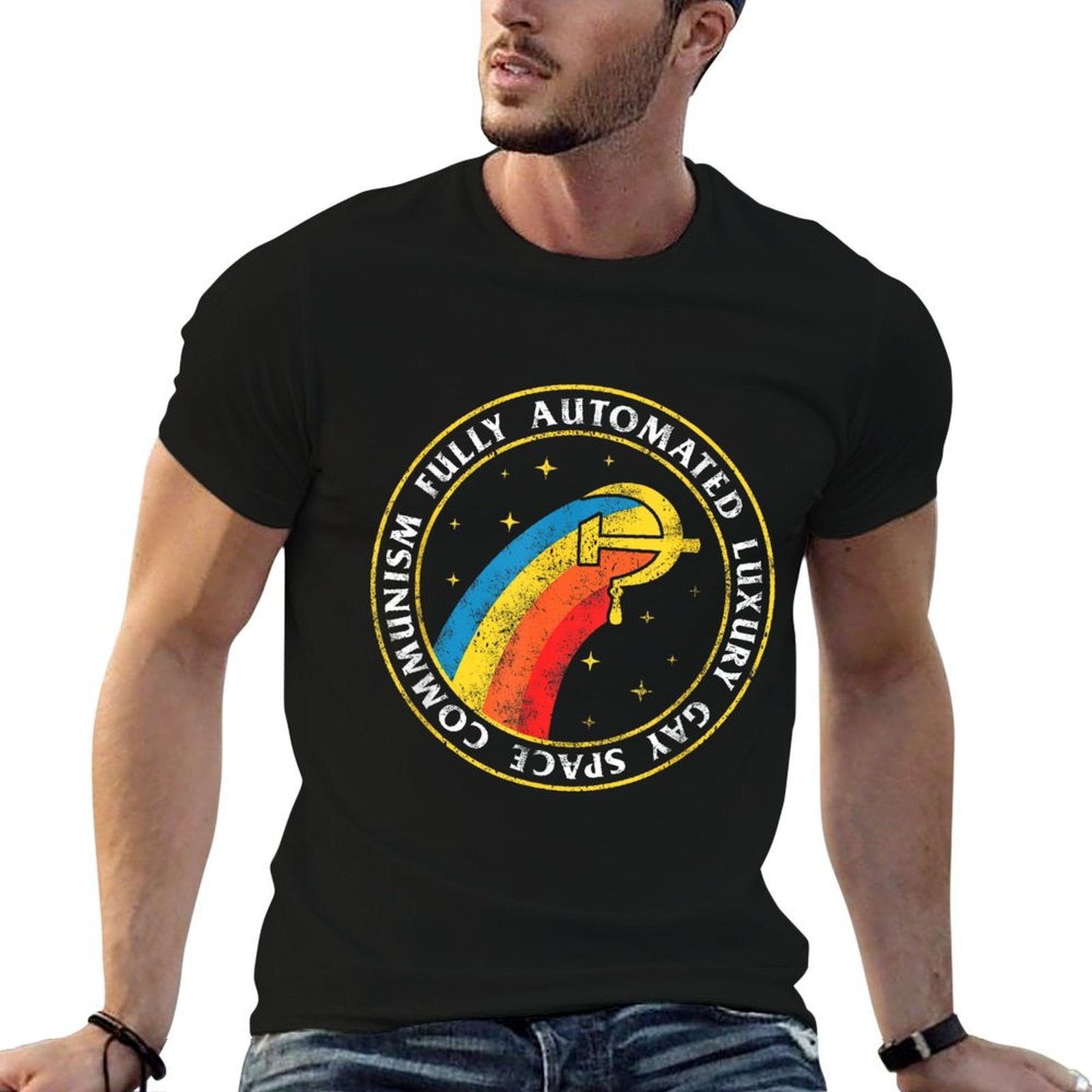 Fully Automated Luxury Gay Space Communism - Meme  Slim-fit Cut T-Shirt