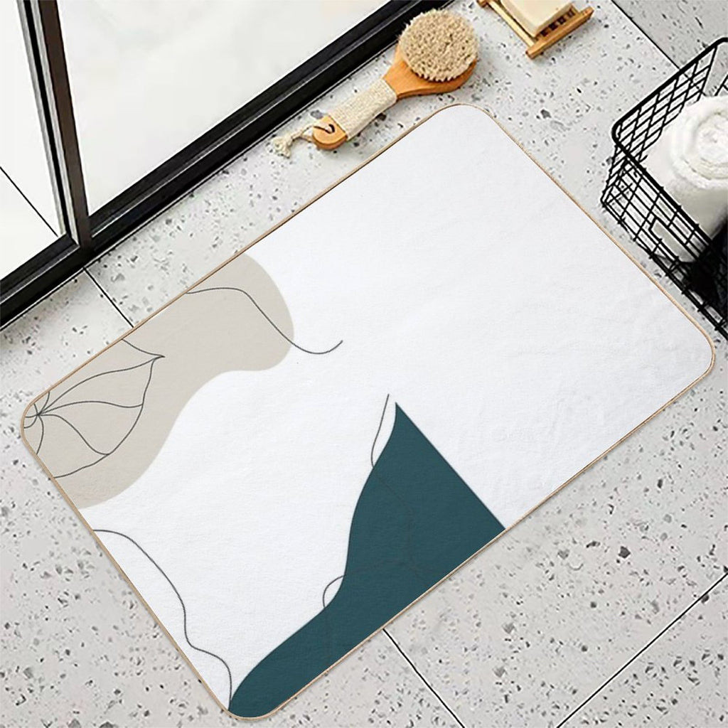 Abstract Art  Slip-Resistant Bath Mat