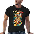 This Is My Hawaiian Tropical Luau Costume Party Hawaii  Wrinkle-resistant T-Shirt